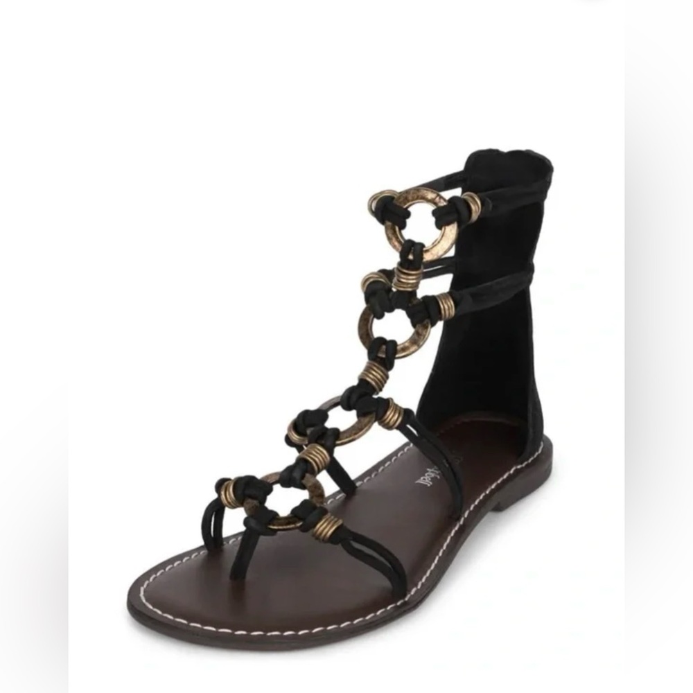 Jeffrey Campbell Origins Black Suede Sandals